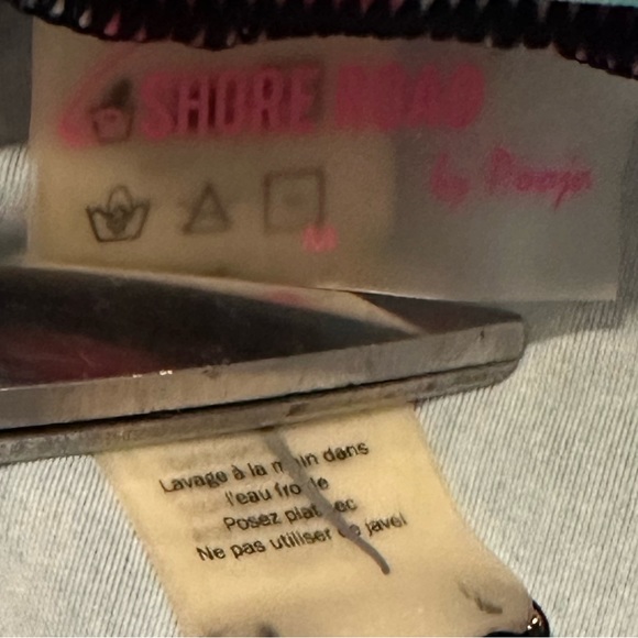 Urban Outfitters Shore Road swimsuit size medium plunging neck snakes halter top - Picture 2 of 11